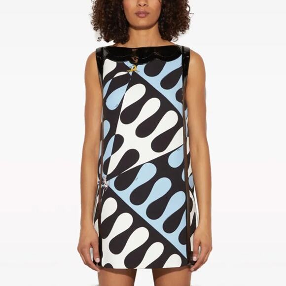 NWT Emilio Pucci FW23 Leocorno Unicorn Retro Mini Dress Size US 4 - Picture 1 of 13